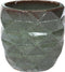 PTMD Lotte Bloempot Diamant - H52 x Ø53 cm - Set van 4 - Keramiek - Groen