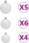 vidaXL - Kunstkerstboom - met - verlichting - en - kerstballen - 180 - cm - PVC - groen