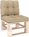 vidaXL - Palletkussens - 2 - st - stof - beige