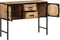 vidaXL - Hoge - kast - 100x35x75 - cm - massief - ruw - mangohout