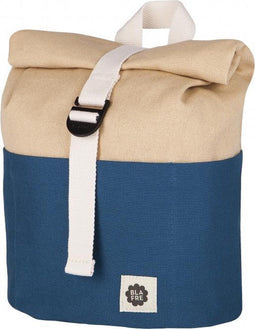 Blafre Rugzak roll top navy + beige - Kinderrugzak - Peuterrugzak - Boekentas