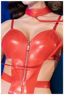 CHILIROSE - CR4474 RED BODY WITH COLLAR L/XL