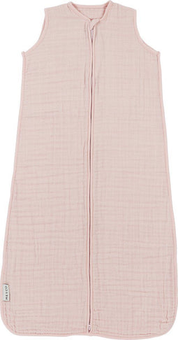 Meyco Baby Uni - Zomerslaapzak - Pre-washed hydrofiel - Soft pink - 110cm - 0.5 TOG