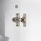 SoBuy BZR150-W - Hoge Badkamerkast - 2 Afneembare Wasmanden - Wit