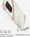 Selencia Aurora Fashion Backcover geschikt voor de Samsung Galaxy A33 - Duurzaam hoesje - 100% gerecycled - Wit Marmer
