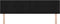 vidaXL - Hoofdbord - Knopgeplooid - Zwart - 180 - cm - Stof