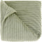 DEZ - Plaid - 150x200 cm - Ribmotief - Heerlijk zacht - Tea green