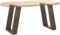 vidaXL - Salontafelpoten - 2 - st - U-vormig - 28x(42-43) - cm - staal - naturel