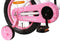 AMIGO Flower Meisjesfiets - Kinderfiets 14 inch - Wit