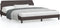 vidaXL - Bedframe - zonder - matras - stof - donkerbruin - 180x200 - cm