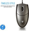 V7 MV3000 - Muis - Draad - Optisch - 1000 DPI - Zwart Zilver