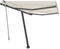 vidaXL - Luifel - handmatig - uittrekbaar - met - LED - 300x250 - cm - crèmekleurig