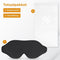 Nuvance Slaapmasker - 100% Verduisterend - Ademend Traagschuim - Zwart 3D