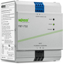 Wago 787-732 - DIN-rail netvoeding 24 V/DC 10 A 240 W - 1 uitgang