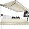 tectake® Ornella - Zonnescherm met Knikarm - 300 x 250 cm - Waterafstotend - Beige