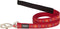 Rd Leiband Paw Impressions Rood-s 15mmx1,2m - Hond - Animal Boulevard - L4-pi-re-15 - Rood