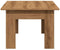 vidaXL - Salontafel - 100x60x42 - cm - bewerkt - hout - artisanaal - eikenkleur