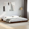 vidaXL - Bedframe - bewerkt - hout - metaal - bruin - eikenkleur - 160x200 - cm