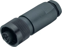 RD24 Female Cable Connector, 6+PE Contacts, IP67, Screw Clamp, 12.0-14.0 mm Cable Outlet