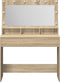 vidaXL - Kaptafel - met - LED - Verlichting - - - Sonoma - Eiken, - 100x41x135 - cm