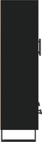 vidaXL - Hoge - kast - 69,5x31x115 - cm - bewerkt - hout - zwart