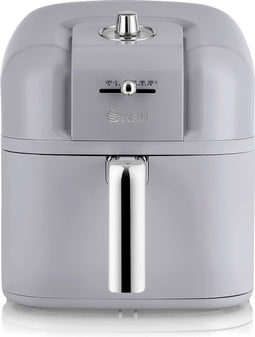 Swan Retro Airfryer 6 Liter – Frituren op een Gezonde Manier – Grijs
