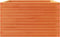 vidaXL - Plantenbak - 80x80x46 - cm - massief - grenenhout - wasbruin