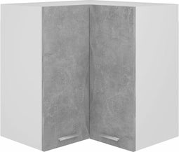 vidaXL - Hanghoekkast - Lyon - 57x57x60 - cm - bewerkt - hout - betongrijs