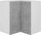 vidaXL - Hanghoekkast - Lyon - 57x57x60 - cm - bewerkt - hout - betongrijs