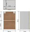 vidaXL - Hangkast - Lyon - 39,5x31x60 - cm - bewerkt - hout - sonoma - eikenkleurig