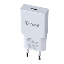 Muvit for Change HC-261 - Oplader - USB-C en USB - Wit