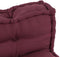 vidaXL - Pallet - Sofa - Kussen - met - Rugsteun - Rood - Stof