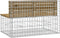 vidaXL - Tuinbank - schanskorfontwerp - 103x70x65 - cm - geïmpregneerd - hout