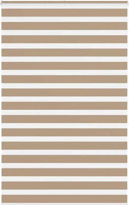vidaXL - Zebra - Blind - 150x200 - cm - stofbreedte - 145,9 - cm - polyester - zandbruin