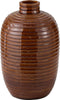 J-Line vaas Etnic - keramiek - bruin - small