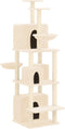 vidaXL - Kattenmeubel - met - sisal - krabpalen - 180 - cm - lichtgrijs