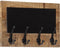 vidaXL - Wandkapstokken - 2 - st - met - 4 - haken - massief - mangohout