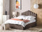 VINCENNES - Bed met opbergruimte - Taupe - 140 x 200 cm - Fluweel