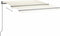 vidaXL - Luifel - automatisch - met - LED - en - windsensor - 400x300 - cm - crèmekleur