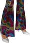 Dressforfun Disco Girl XL - Verkleedkostuum - Jumpsuit met nekband - Neon met regenboogkleurige stippen