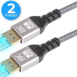 Nuvance - DisplayPort Kabel - 2 Meter - 8K Ultra HD tot 32.4GBps