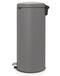 Brabantia NewIcon Prullenbak - 30 liter - Roestvrijstalen pedaal - Mineral Concrete Grey