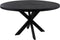 HSM Collection-Ronde Eettafel Melbourne-150x150x76-Zwart-Mango/Metaal