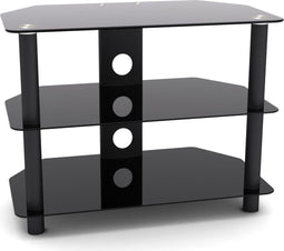 TV kast meubel - TV dressoir - audio meubel - 65 cm breed - zwart