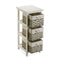 Multifunctionele ladekast Versa Pompei 29 x 62 x 25 cm Wit
