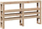 vidaXL - Hoofdbord - met - schappen - 150 - cm - massief - grenenhout