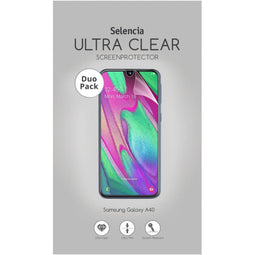 Selencia Screenprotector Geschikt voor Samsung Galaxy A40 - Selencia Duo Pack Ultra Clear Screenprotector smartphone
