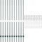 vidaXL - Hekpalen - 11 - stuks - U-Channel - Groen - 150 - cm - Staal