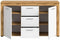 Furnilux Jam - Dressoir - Melamine met praktische indeling - Wit eiken 35x125x80cm