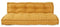 vidaXL - Palletsofa - Kussen - met - Rugleuning - Geel - Stof